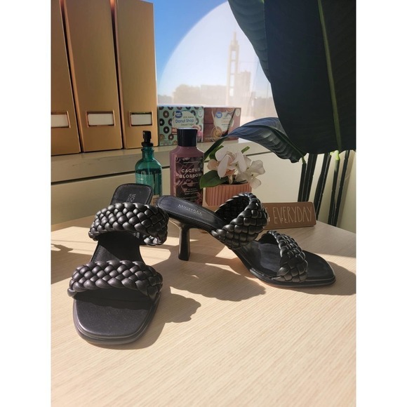 NWT Michael Kors Black Braided Amelia Strappy Mule - Women's Size 8M - Picture 4 of 9